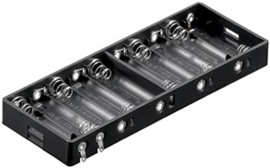 10x AA (Mignon) Batteriehalter