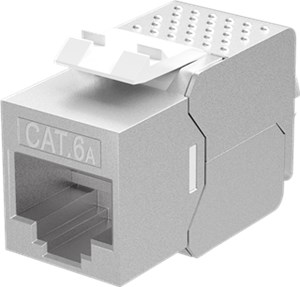 Moduł Keystone RJ45 CAT 6A, STP, slim-line