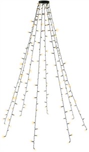 Guirlande Lumineuse à 200 LED avec Anneau pour Sapin de Noël, 8x 1,5 m