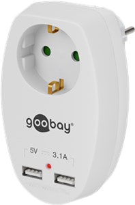 16 A safety socket with 2 USB ports, 3.1A 16 A safety socket with 2 USB ports, 3.1A