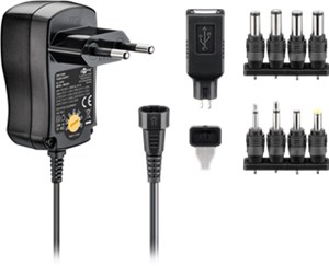 Universal-Netzteil (3 V - 12 V max. 3,6 W / 0,3 A)