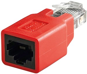 goobay Keystone Modul Lautsprecher Polklemme auf Gewindebuchse vergoldet  rot (Rot), ISDN Modularanschlußkabel & Dosen, Kabel & Adapter, Kommunikation