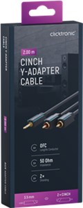3.5 mm AUX to RCA adapter cable, stereo 3.5 mm AUX to RCA adapter cable, stereo