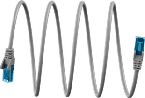 CAT 6A cavo patch U/UTP, grigio