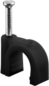 Cable Clip 9 mm, black