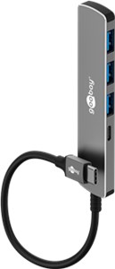 Slim 4-Port Hub USB, USB-C™ vers USB-C™/USB-A, 5 Gbit/s