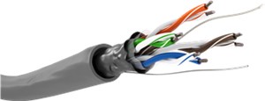 CAT 5e Network Cable, F/UTP, grey