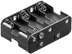 10x AA (Mignon) Batteriehalter