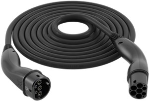 Type 2 HELIX® Charging Cable, up to 7.4 kW, 5 m, black