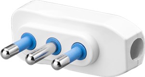 Italian space-saving flat terminal (10 A), 90° Italian space-saving flat terminal (10 A), 90°