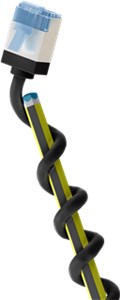 CAT 6A Câble Patch Ultra-Flexible, Slim, U/FTP, noir