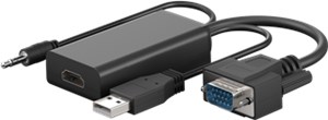 VGA-auf-HDMI™-Konverter mit 3,5-mm-Klinke Audio