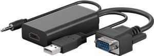 Convertisseur VGA vers HDMI™ avec Audio sur Jack 3,5 mm