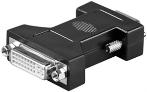 Analog DVI/VGA adapter, nickel-plated