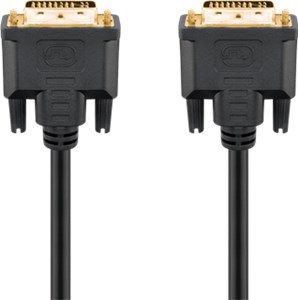 DVI-I Full HD Cable Dual Link, gold-plated