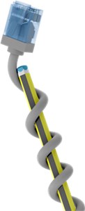 CAT 6A Câble Patch Ultra-Flexible, Slim, U/UTP, gris