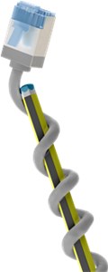 CAT 6A Câble Patch Ultra-Flexible, Slim, U/FTP, gris