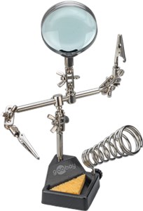 Third Hand with Magnifying Glass and Soldering Iron Stand