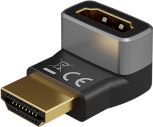HDMI™-Winkeladapter 90° vertikal, 8K/60Hz