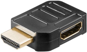 HDMI™ Angled Adapter 90° Horizontal, 8K @ 60 Hz, Gold-Plated