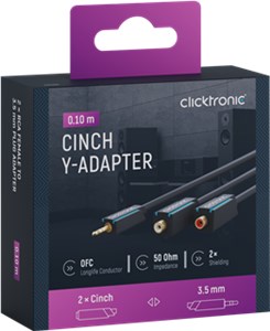 3,5-mm-AUX-auf-Cinch-Adapterkabel, stereo