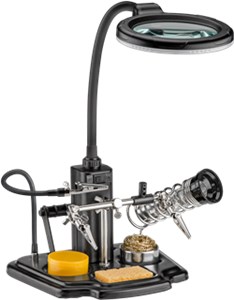 Aide au Soudage avec Lampe LED & Pince Crocodile en Col de Cygne