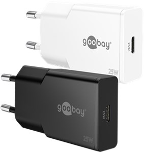 USB-C™ PD GaN Fast Charger Slim (25 W) black USB-C™ PD GaN Fast Charger Slim (25 W) black