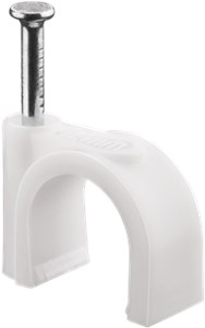 Cable Clip 12 mm, white