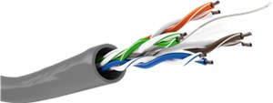 CAT 6 cavo di rete matassa, U/UTP, grigio CAT 6 cavo di rete matassa, U/UTP, grigio