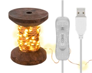 Guirlande Lumineuse LED "Bobine de Fil", petite