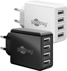 Chargeur Multiport USB-A (30 W) blanc