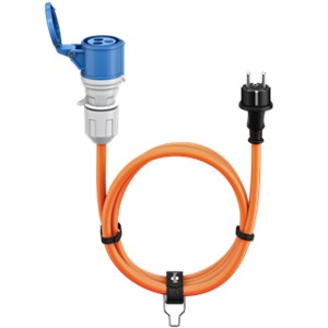 Kabel adaptera CEE, wtyczka ze stykiem ochronnym do gniazda CEE, 1,5 m Kabel adaptera CEE, wtyczka ze stykiem ochronnym do gniazda CEE, 1,5 m
